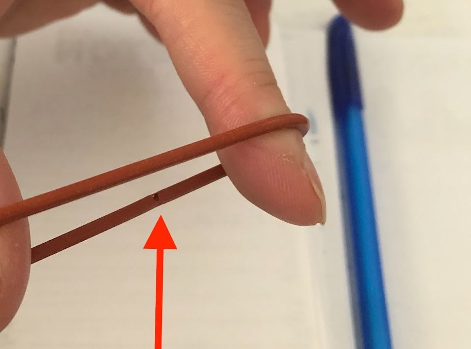 Close-up of damaged O-ring (1 of 2)
